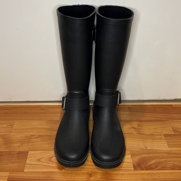NWOT JUSTICE | VGUC Black Riding Rain Boots - Picture 2 of 4